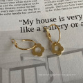 Korea Cute Flower Earrings Sweet Earrings Gold Jewelry Gold Plated Earrings